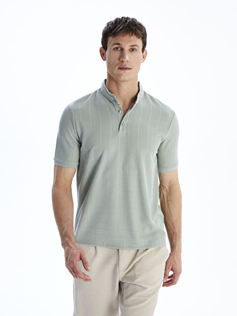 LCW Vision Grandad Collar Men's T-Shirt - S5P563Z8-J1R