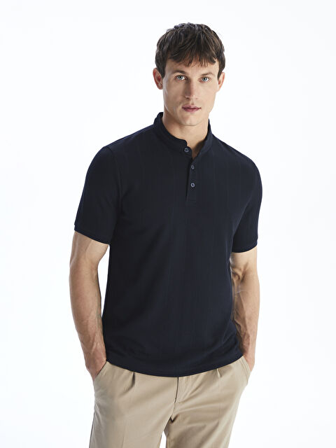 LCW Vision Grandad Collar Men's T-Shirt - S5P563Z8-RFH