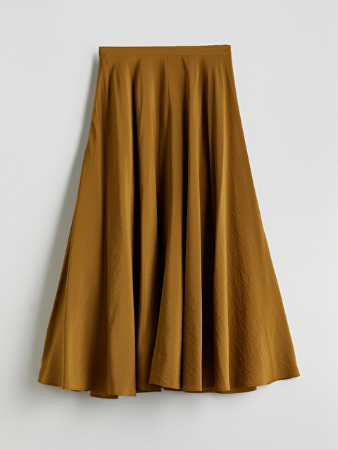 LCW Vision Waist Zippered A-Line Skirt - S5P681Z8-H9E - LC Waikiki