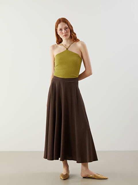 LCW Vision Beli Fermuarlı A Kesim Etek - S5P681Z8-R39