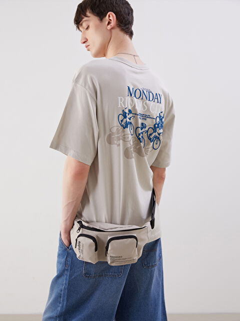 XSIDE Bisiklet Yaka Baskılı Penye Erkek Tişört - S5P682Z8-RST