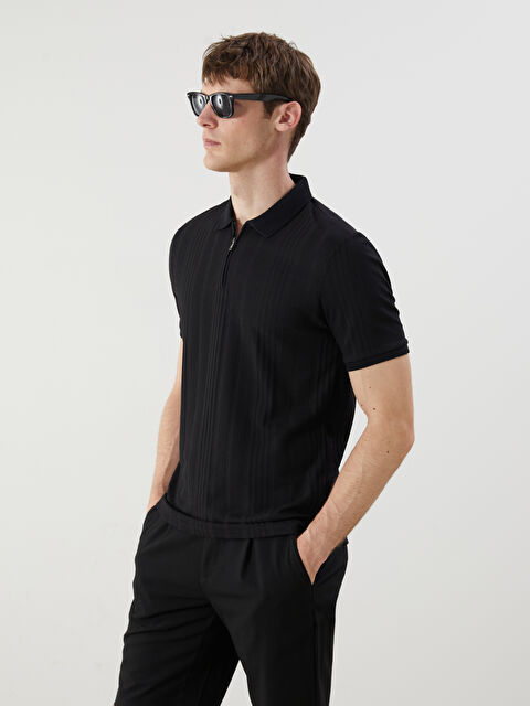 LCW Vision Polo Yaka Penye Erkek Tişört - S5P756Z8-CVL