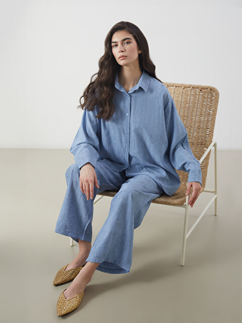 LCW Modest Dokulu Kadın Gömlek Tunik - S5P773Z8-GKM