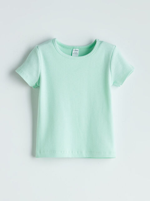 LCW Kids Crew Neck Basic Girls' T-Shirt 3-Pack -S5P819Z1-FQ0