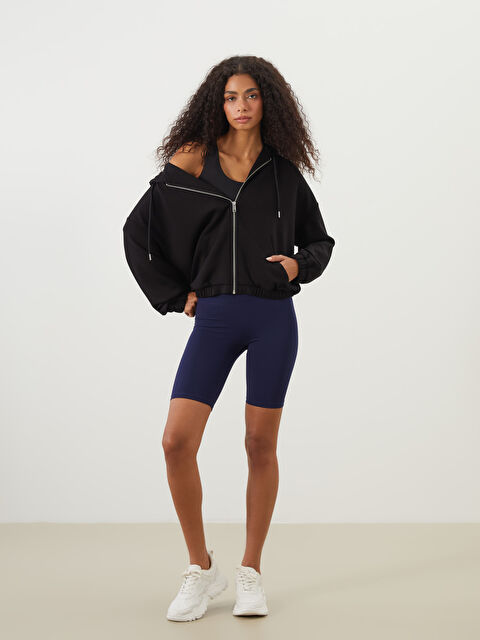 XSIDE ACTIVE Beli Lastikli Kadın Spor Şort Tayt - S5P838Z8-CRP