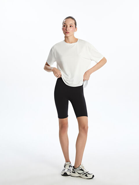 XSIDE ACTIVE Beli Lastikli Kadın Spor Şort Tayt - S5P838Z8-CVL