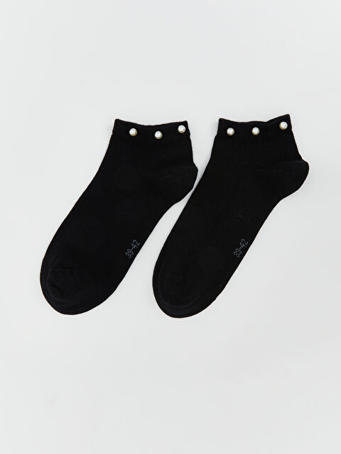 LCW DREAM Boncuk İşlemeli Kadın Patik Çorap 2'li - S5P847Z8-J0F