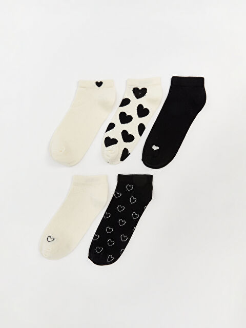 LCW DREAM Baskılı Kadın Patik Çorap 5'li - S5P849Z8-FQQ