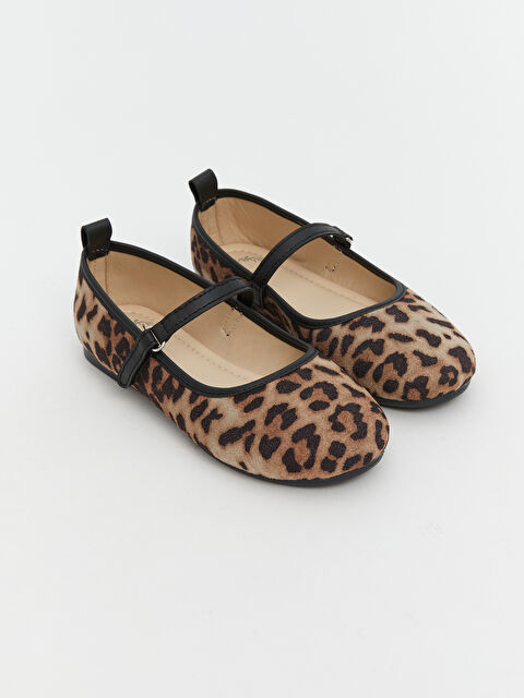 LCW STEPS Leopar Desenli Kız Çocuk Babet - S5P867Z4-GR8