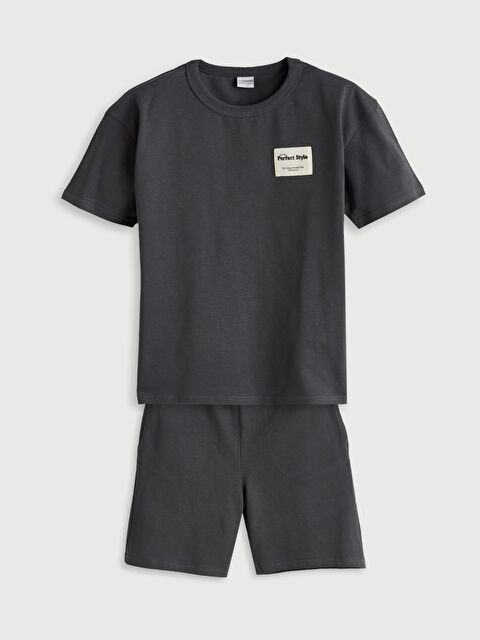 LCW Kids Bisiklet Yaka Erkek Çocuk Tişört ve Şort - S5P879Z4-R4Q