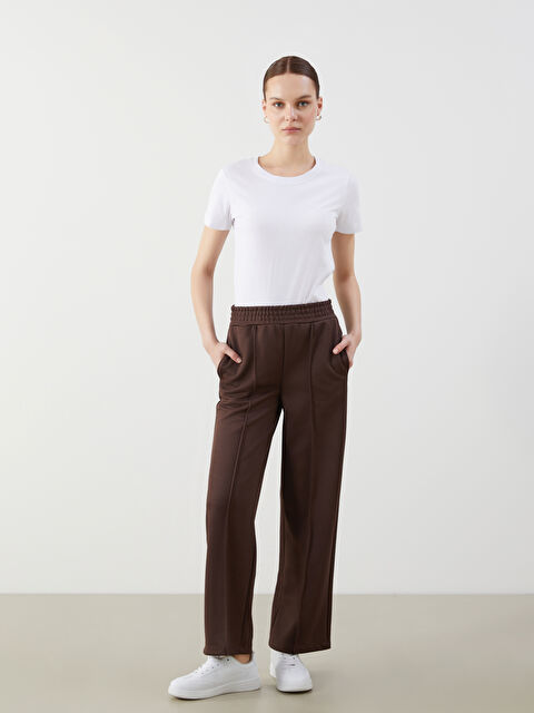 LCW Modest Beli Lastikli Kadın Eşofman Altı - S5P922Z8-HDT