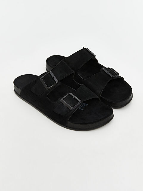 LCW STEPS Süet Görünümlü Erkek Terlik - S5P959Z8-HUC