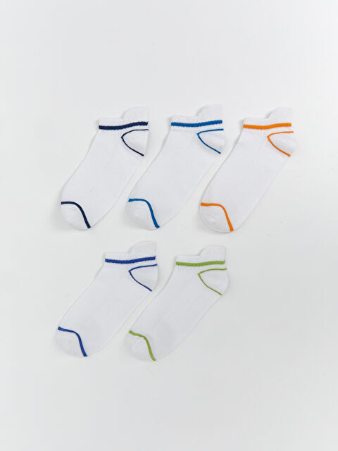LCW Kids Erkek Çocuk Patik Çorap 5'li - S5PA08Z4-K00