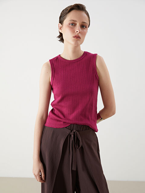 LCW Vision Bisiklet Yaka Ajurlu Kadın Atlet - S5PA48Z8-H8A