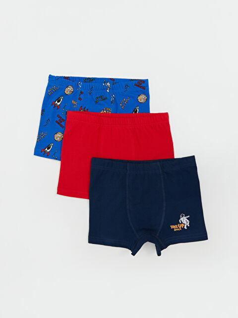 LCW Kids Beli Lastikli Penye Erkek Çocuk Boxer 3'lü - S5PA81Z1-LQN