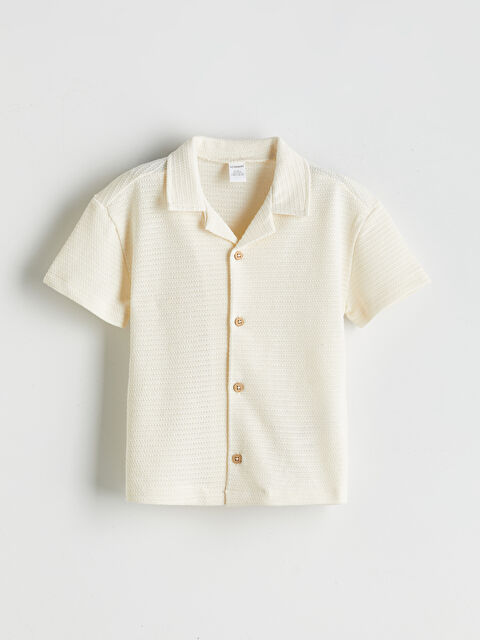 LCW Kids Bisiklet Yaka Basic Erkek Çocuk Gömlek - S5PB81Z1-V9H