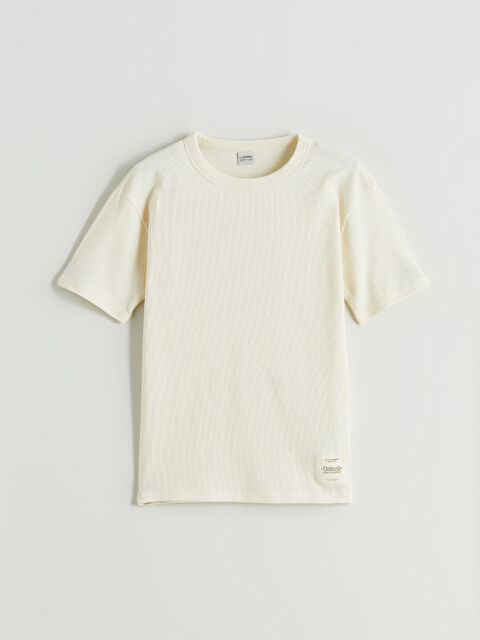 LCW Kids Bisiklet Yaka Baskılı Erkek Çocuk Tişört - S5PC16Z4-FDL