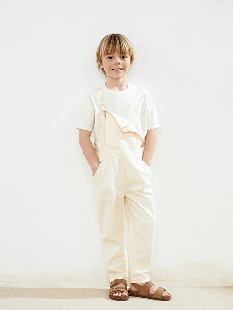 LCW Kids Kare Yaka Erkek Çocuk Salopet - S5PC53Z1-V9H