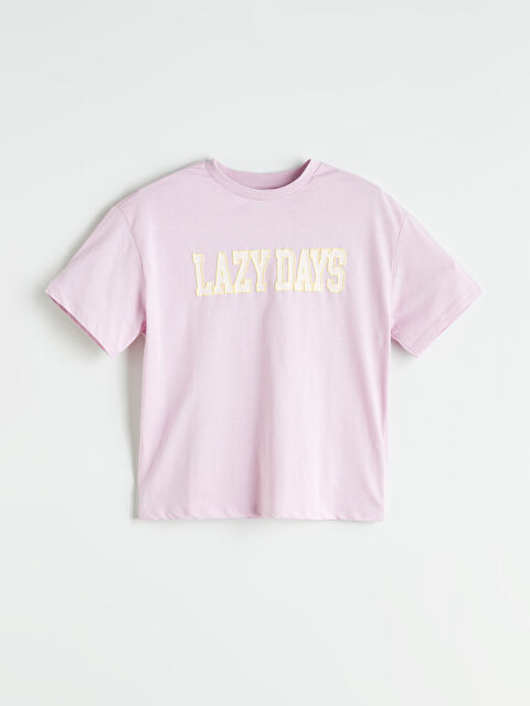 LCW Kids Bisiklet Yaka Kız Çocuk Tişört - S5PC67Z4-8QF