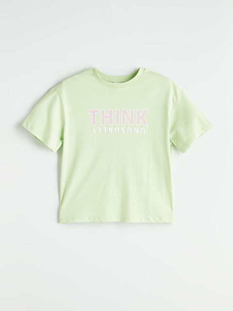 LCW Kids Bisiklet Yaka Kız Çocuk Tişört - S5PC67Z4-8QK