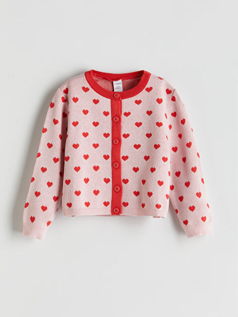 LCW Kids Bisiklet Yaka Triko Kız Çocuk Hırka - S5PC68Z1-MLW