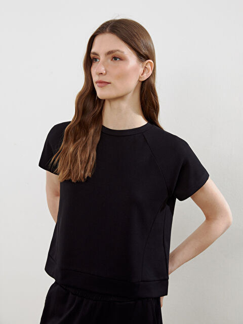 Natuvera Bisiklet Yaka Kadın Spor Tişört - S5PC72Z8-UP7