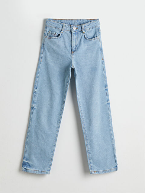 LCW Kids Straight Fit Kız Çocuk Jean Pantolon - S5PD11Z4-311