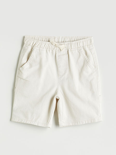 LCW Kids Basic Beli Lastikli Bağcıklı Erkek Çocuk Şort - S5PD56Z1-FWM