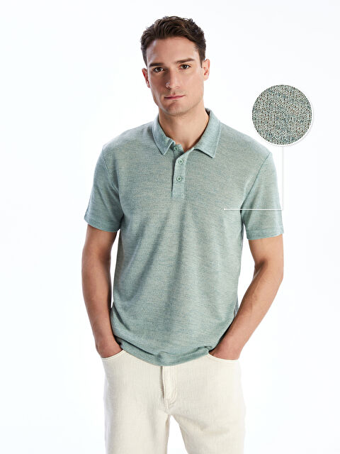 LCW Vision Polo Yaka Erkek Dokulu Tişört - S5PD74Z8-CVD