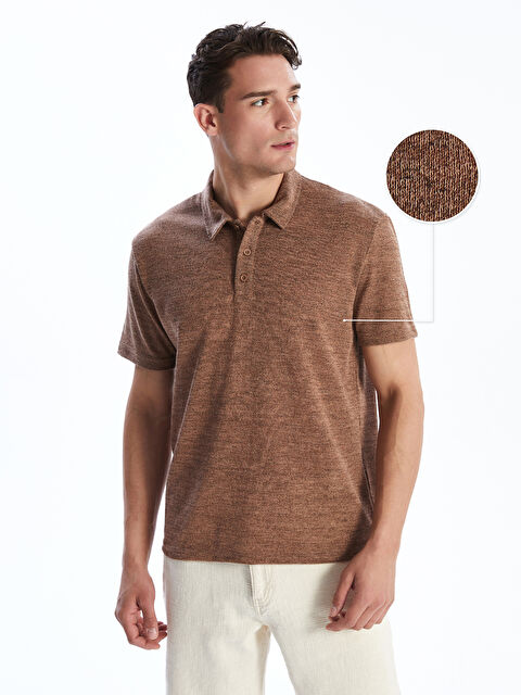 LCW Vision Polo Yaka Erkek Dokulu Tişört - S5PD74Z8-HCJ