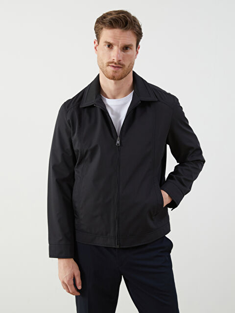 LCWAIKIKI Classic Standart Kalıp Gömlek Yaka Erkek Mont - S5PE12Z8-CVL