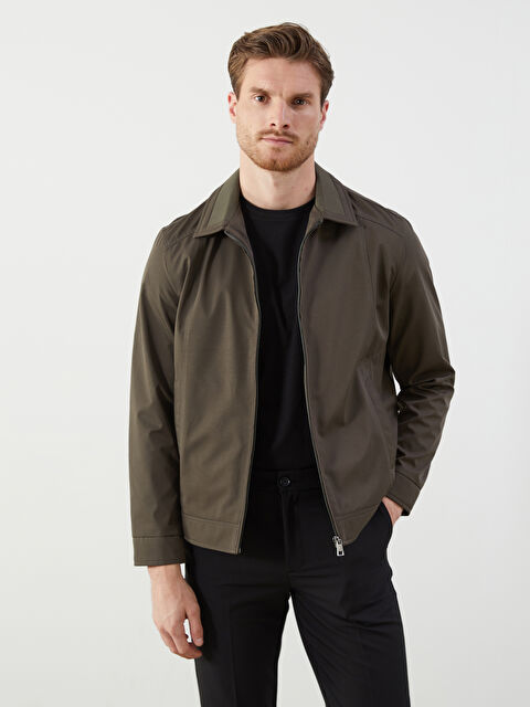 LCWAIKIKI Classic Standart Kalıp Gömlek Yaka Erkek Mont - S5PE12Z8-V9A