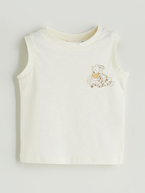 LCW baby Winnie the Pooh Baskılı Erkek Bebek Atlet - S5PE15Z1-YG7