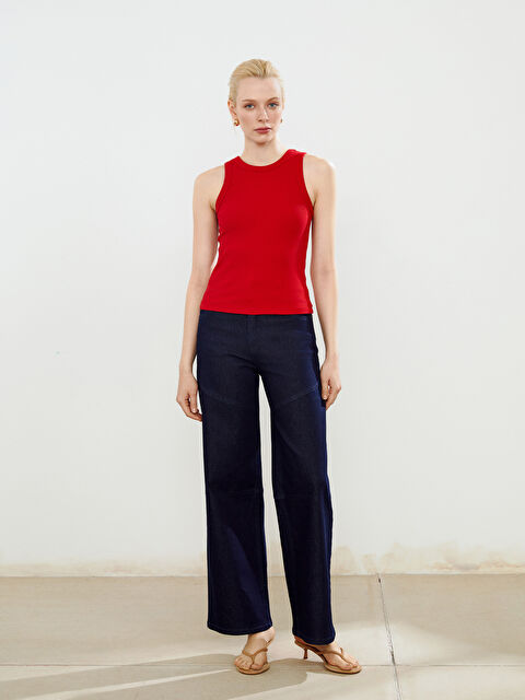 Soulife Bisiklet Yaka Kadın Atlet - S5PE39Z8-K39