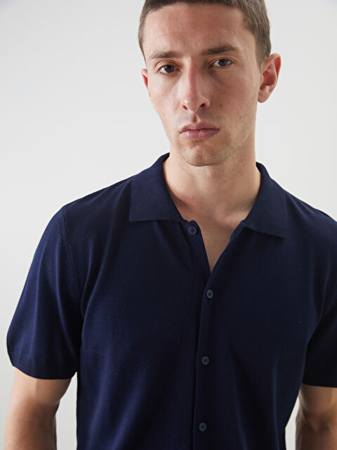 LCW Vision Standart Kalıp Polo Yaka Erkek Triko Hırka - S5PE42Z8-RFH