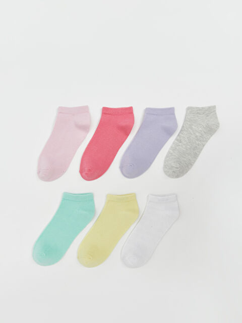 LCW Kids Basic Kız Çocuk Patik Çorap 7'li - S5PE58Z4-FWW