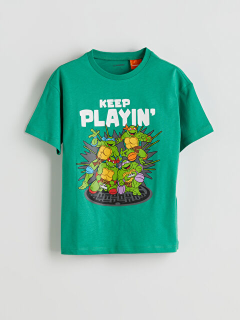 LCW Kids Ninja Kaplumbağalar Baskılı Erkek Çocuk Tişört - S5PE97Z1-HBQ