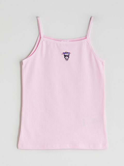 LCW Kids Kare Yaka Kuromi Baskılı Kız Çocuk Atlet - S5PF80Z4-QXB