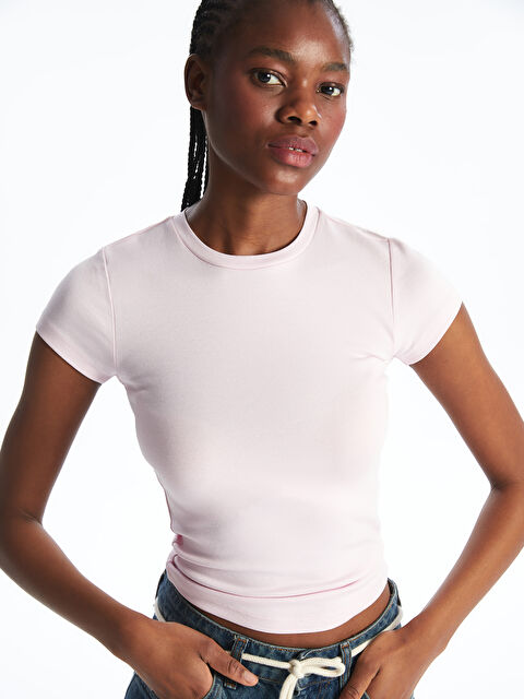 XSIDE Crew Neck Women's T-Shirt - S5PG07Z8-DUQ