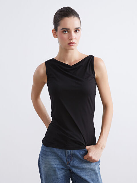 Natuvera Kayık Yaka Kadın Atlet - S5PG94Z8-UP7