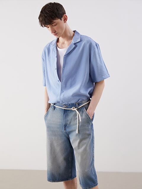 XSIDE Regular Fit Kısa Kollu Erkek Gömlek - S5PG98Z8-J0K