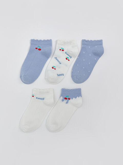 LCW Kids Kız Çocuk Patik Çorap 5'li - S5PH13Z4-J0M