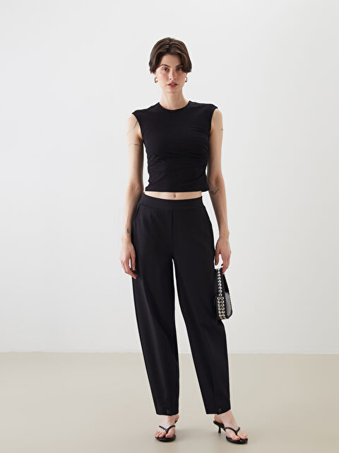 LCW Vision Beli Lastikli Kadın Pantolon - S5PH25Z8-CVL