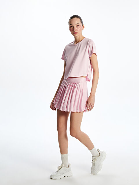 XSIDE ACTIVE Beli Lastikli Pileli Mini Spor Şort Etek - S5PH38Z8-CX5