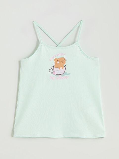 LCW Kids Kare Yaka Kız Çocuk Pijama Üst - S5PH40Z4-FV3