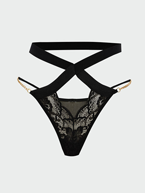 LCW DREAM Dantelli Fantezi Tanga Külot - S5PH59Z8-CVL