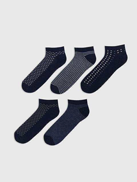 LCW ACCESSORIES Desenli Erkek Patik Çorap 5'li - S5PH86Z8-K00