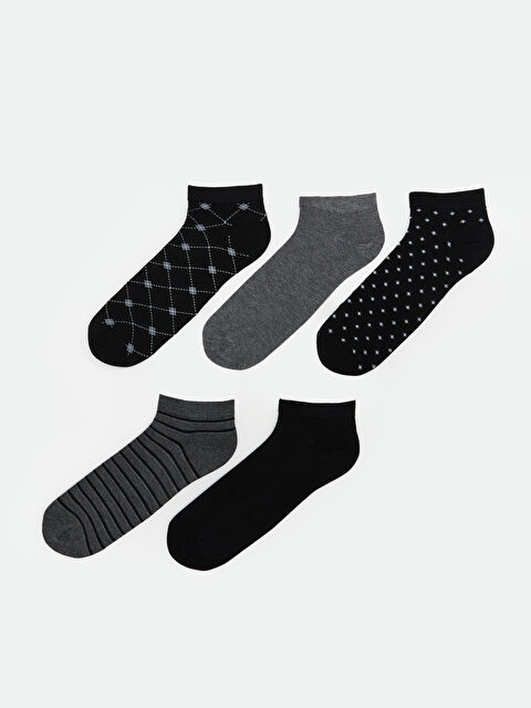LCW ACCESSORIES Desenli Erkek Patik Çorap 5'li - S5PH91Z8-K00