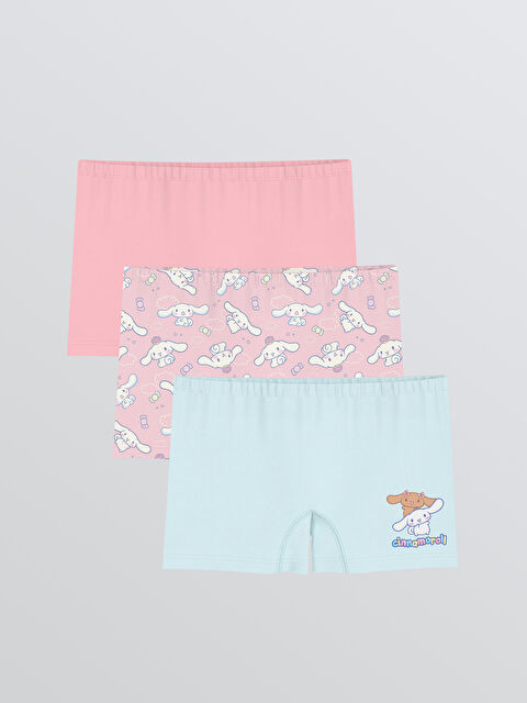 LCW Kids Beli Lastikli Penye Kız Çocuk Boxer 3'lü - S5PI22Z1-QXB