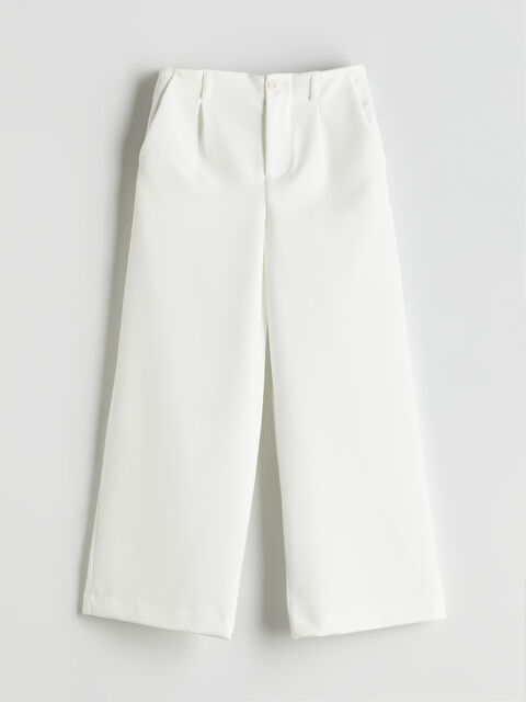 LCW Kids Beli Ayarlanabilir Lastikli Kız Çocuk Pileli Pantolon - S5PI41Z4-Q6K